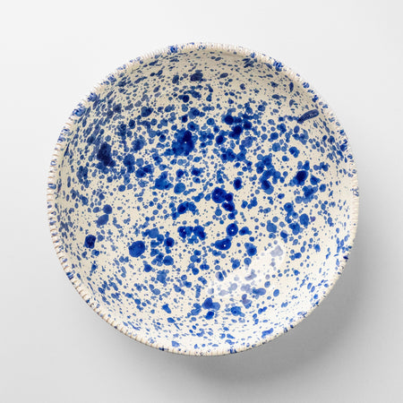 puglia splatter pasta bowl blu details