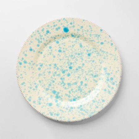 puglia splatter dineer plate azzurro