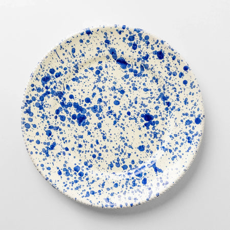 puglia splatter side plate blu