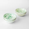 puglia splatter pasta bowl verde set