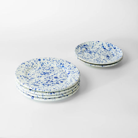 splatter dinner plate blu set