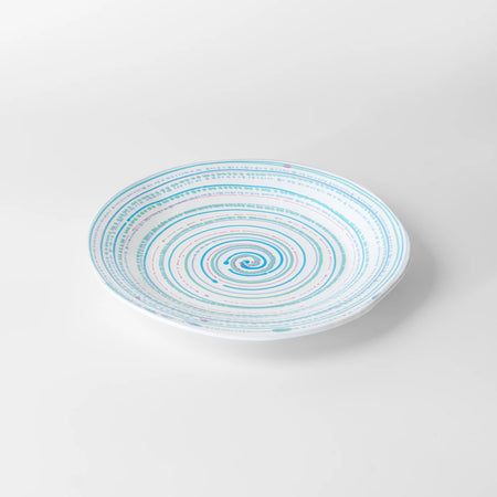 puglia swirl plate azzurro