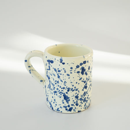 splatter ceramic mug puglia design, handmade in italy